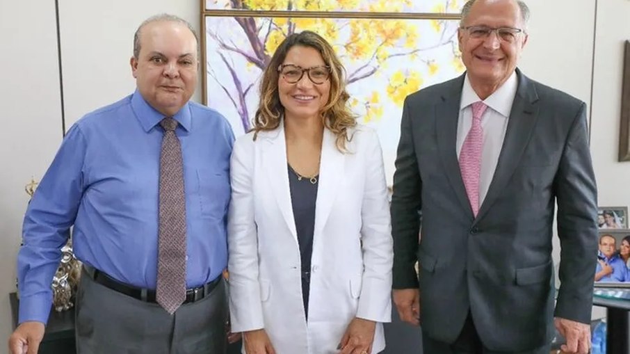 Ibaneis, Janja e Alckmin se encontraram em Brasília