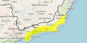 Inmet emite alerta para vendaval no Sudeste