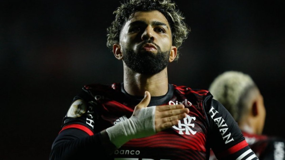 Gabigol marcou o gol de empate do Flamengo na partida do último domingo