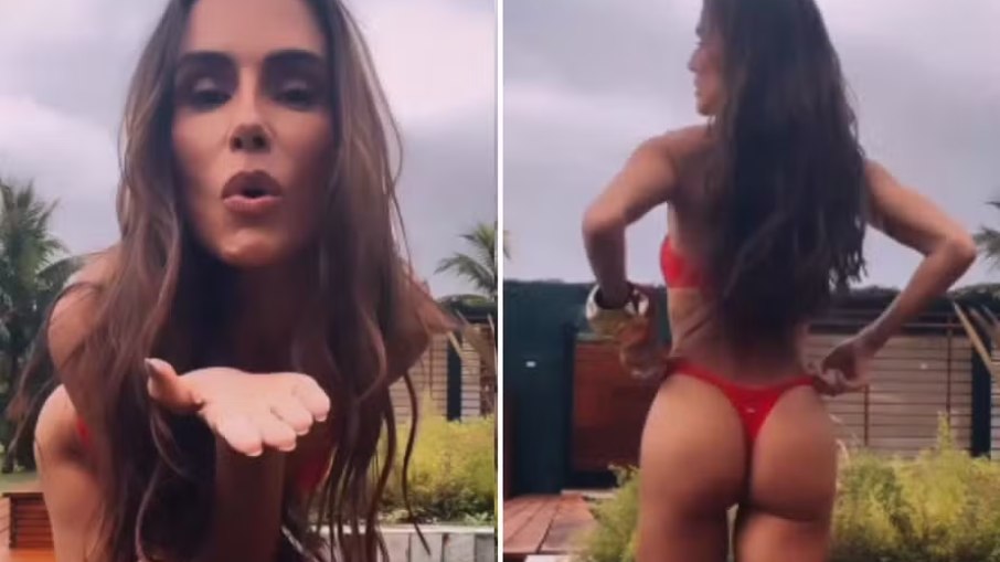 Deborah Secco posa de biquíni fio-dental e dribla frio de outono no Rio Deborah Secco posa de biquíni fio-dental e dribla frio de outono no Rio