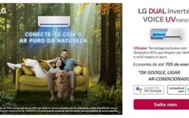 Malvino Salvador é o embaixador do ar-condicionado da LG que garante ar puro como da natureza