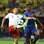 Lewandowski contra Mina em Polônia x Colômbia. Foto: FIFA/ Divulgação