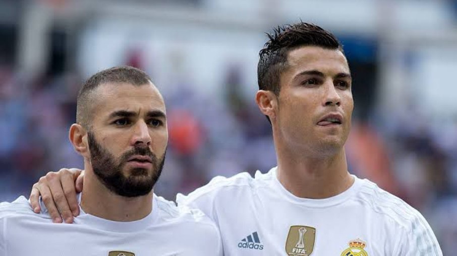 Cristiano Ronaldo e Benzema atuaram por nove anos juntos no Real Madrid