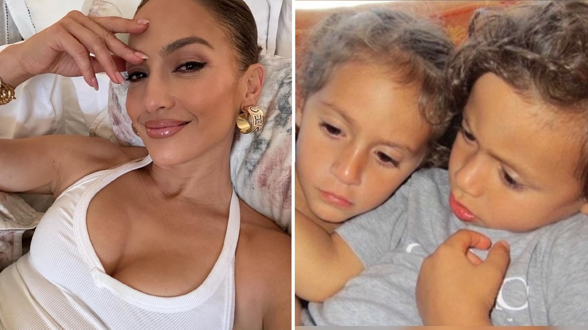 Jennifer Lopez compartilha novas fotos com os filhos gêmeos, Emme e Max