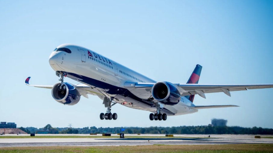 Avião da Delta, mesma empresa que relatou o incidente Avião da Delta, mesma empresa que relatou o incidente