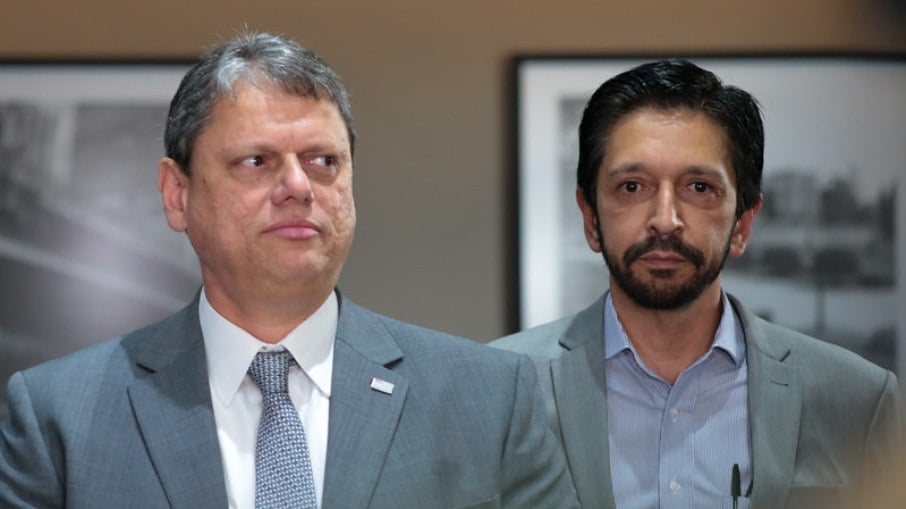 Tarcísio de Freitas (Republicanos) e Ricardo Nunes (MDB)