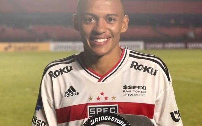 Caio foi a cria de Cotia mais jovem a marcar pelo São Paulo em uma competição internacional
