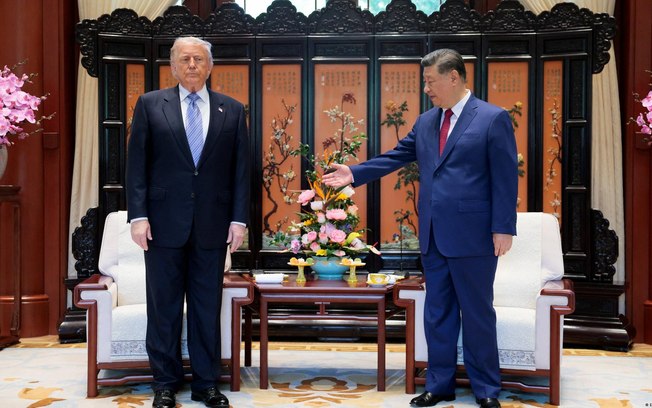 Esta será a segunda visita de Estado entre Xi e Trump este ano, após a realizada pelo presidente americano a Pequim em maio Esta será a segunda visita de Estado entre Xi e Trump este ano, após a realizada pelo presidente americano a Pequim em maio