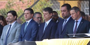 Tarcísio, Derrite e Motta participam de aniversário da ROTA