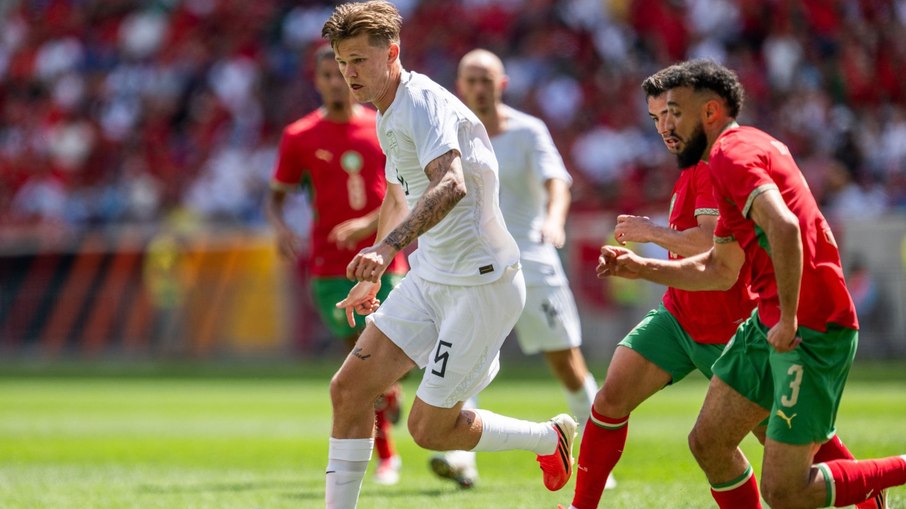 Rival do Brasil na estreia da Copa, Marrocos empata com Noruega Rival do Brasil na estreia da Copa, Marrocos empata com Noruega