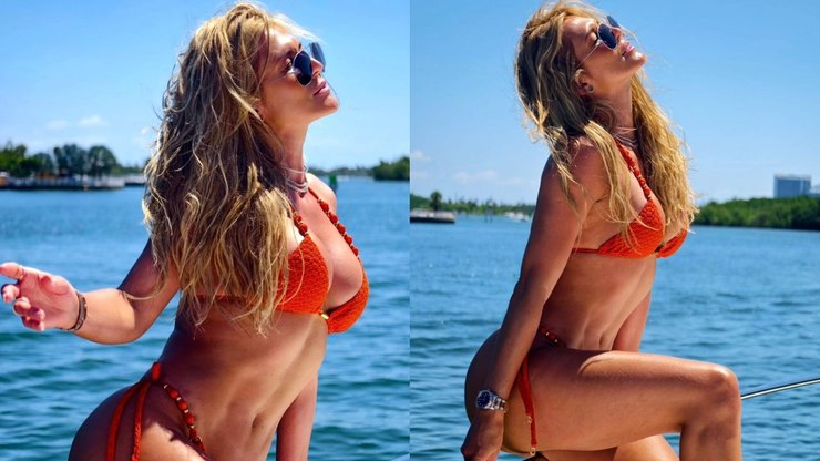 Lívia Andrade posa de biquíni em&nbsp;Miami:  “Beleza insuperável”