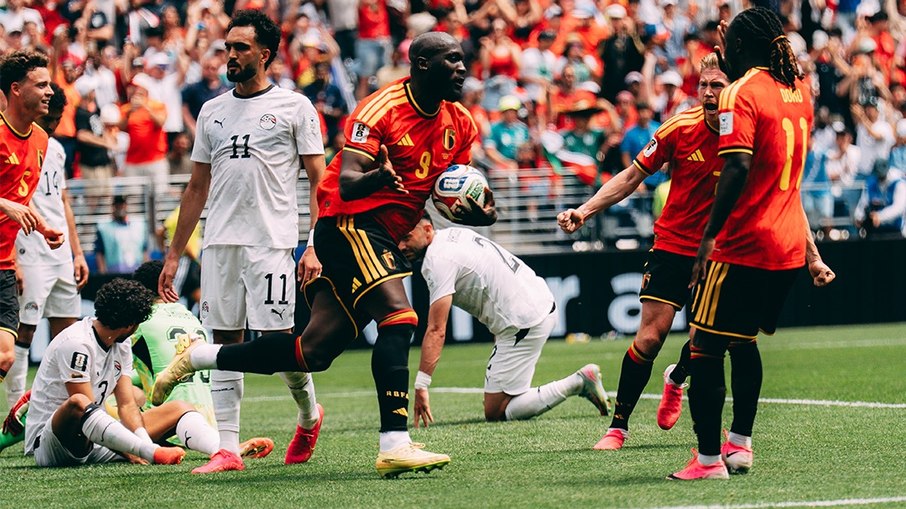 Lukaku entrou no segundo tempo da partida entre Bélgica e Egito