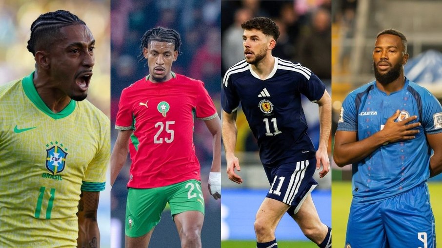Brasil, Marrocos, Escócia e Haiti formam o Grupo C da Copa do Mundo