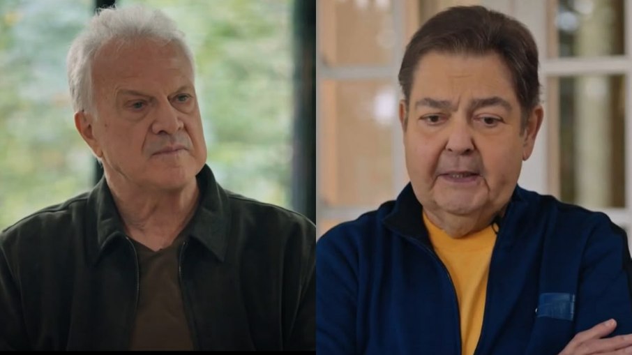 Pedro Bial e Faustão no Conversa com Bial
