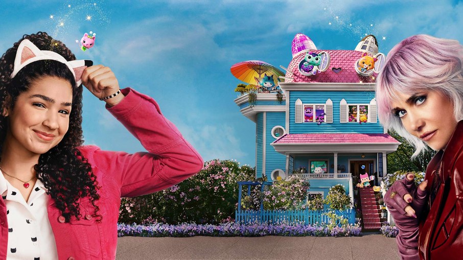 Laila Lockhart Kraner e Kristen Wiig, estrelas de A Casa Mágica da Gabby