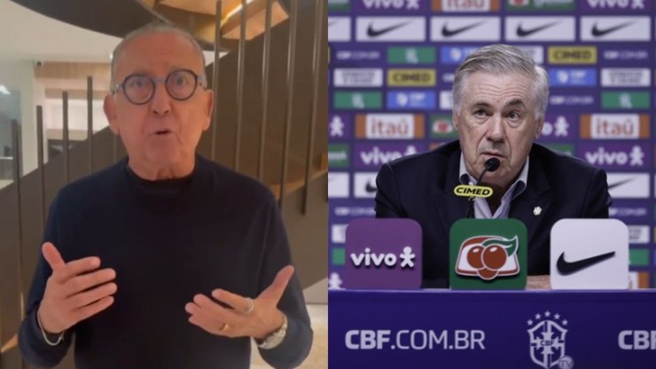 Galvão Bueno questiona convocado do Flamengo e cutuca Neymar