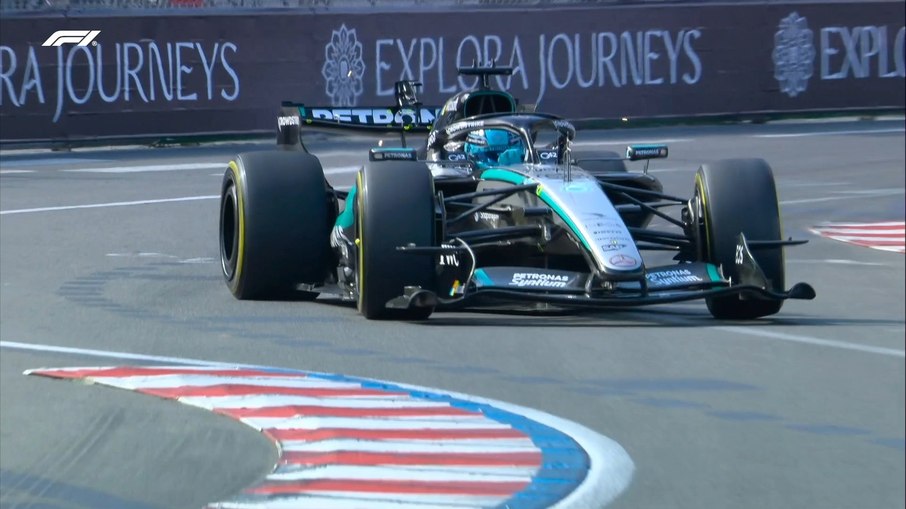 Mercedes durantes treinos livres do GP de Mônaco