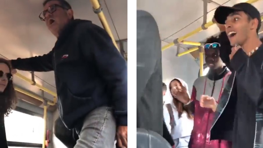 Bolsonaristas agridem jovens dentro de ônibus