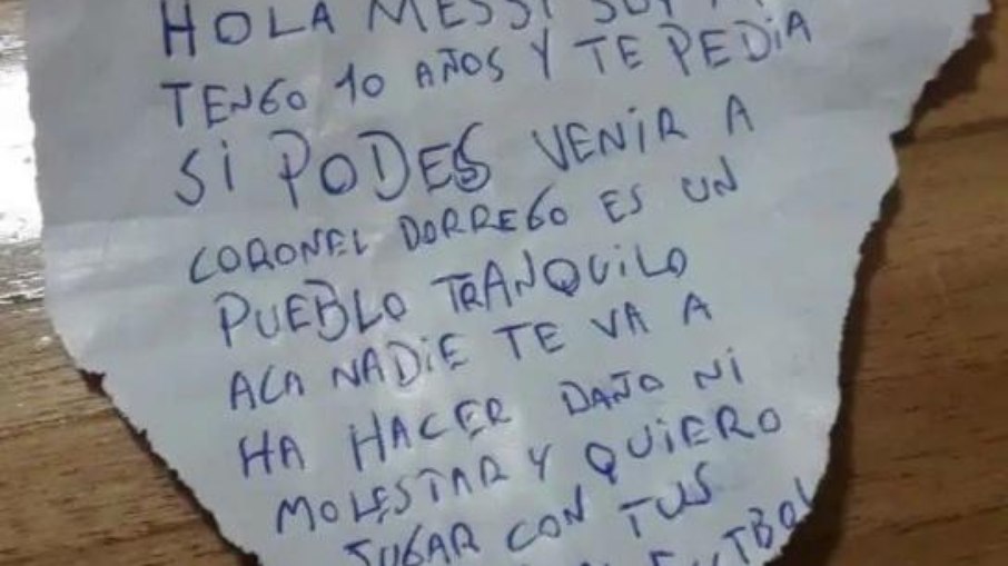 Carta escrita por Martín