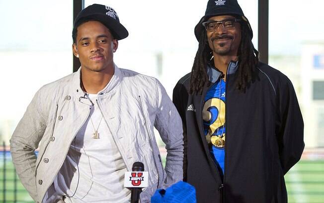 Snoop Dogg e seu filho Cordell Broadus 