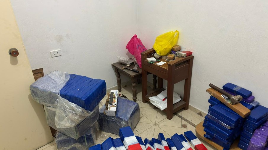 Material apreendido pela Polícia Civil