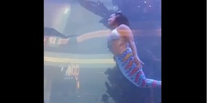 Sereia desmaia debaixo d’água durante apresentação em parque