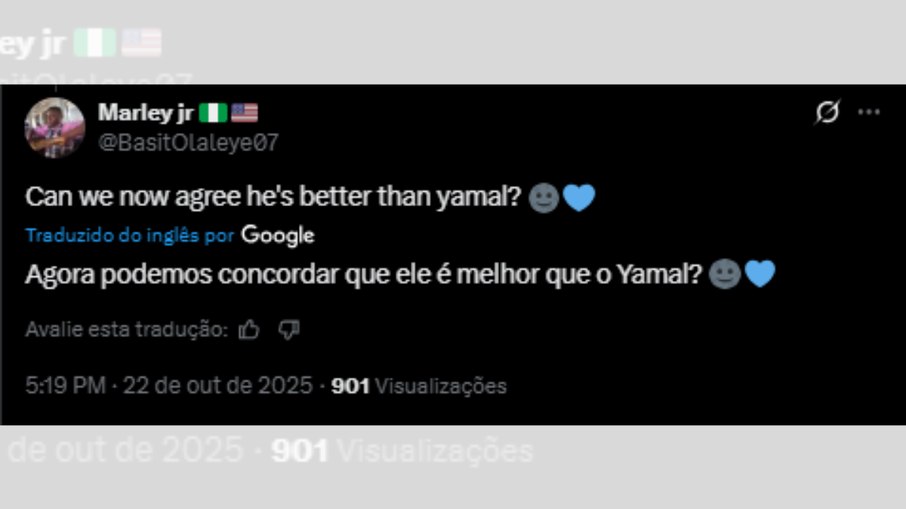 Torcedor do Chelsea compara Estêvão com Lamine Yamal