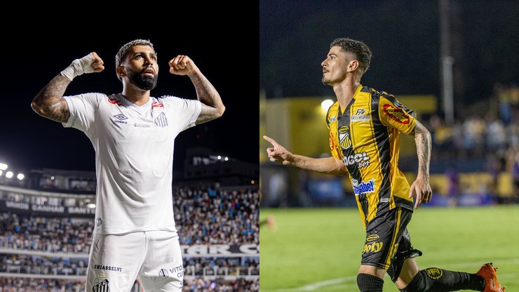 Neymar e Gabigol em campo e os palpites de Novorizontino x Santos