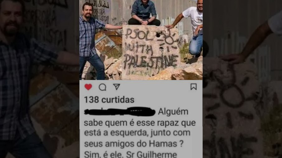 É falso que foto mostra Boulos com integrantes do Hamas