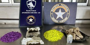 Receita apreende 2 mil comprimidos de ecstasy enviados do Rio