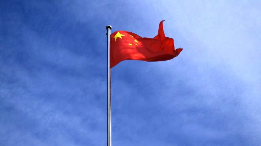 Bandeira chinesa. Bandeira chinesa.