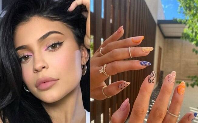 Kylie Jenner postou a Artsy Nail e bombou nas redes sociais