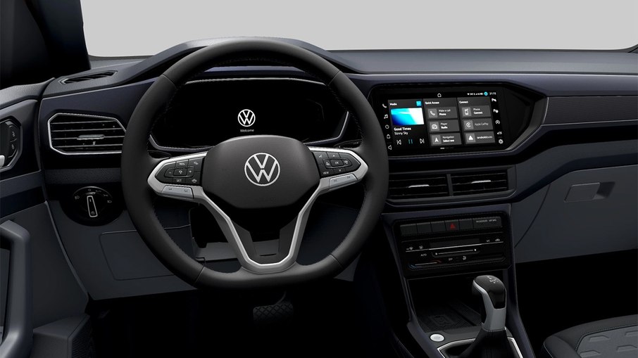 VW T-Cross da linha 2022 passa a ter comandos do ar-condicionado sensíveis ao toque entre as novidades