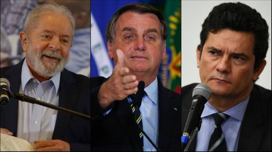 Lula dispara, Bolsonaro recua e Moro se solidifica como 'terceira via' em nova pesquisa