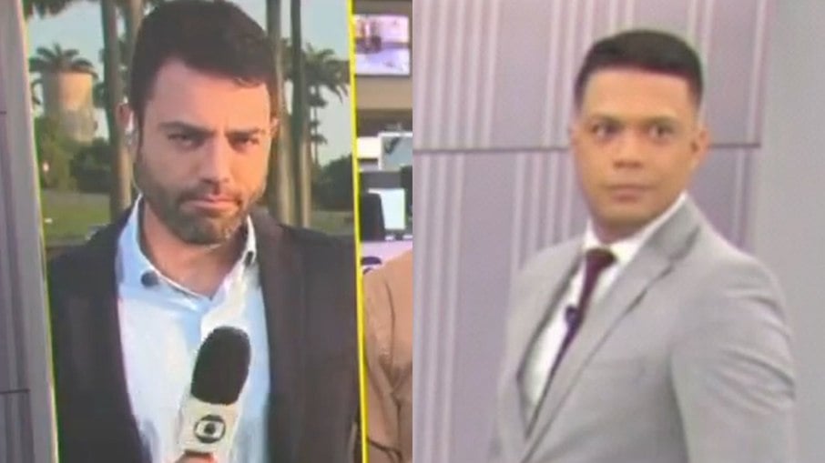 Repórter Hugo Evaristo errou nome do âncora Fred Ferreira e cometeu gafe na Globo