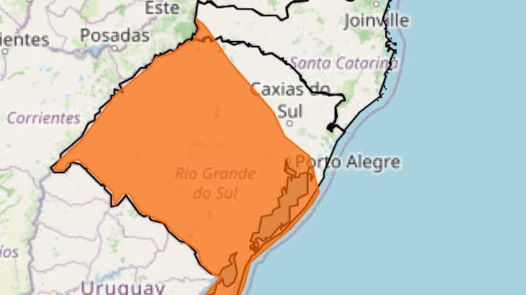 Ciclone bomba deixa RS em alerta para ventos de 90 km/h