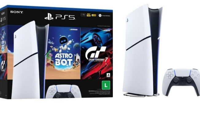 PlayStation 5 Slim Digital com Astro Bot e Gran Turismo 7 está entre as ofertas da Amazon PlayStation 5 Slim Digital com Astro Bot e Gran Turismo 7 está entre as ofertas da Amazon