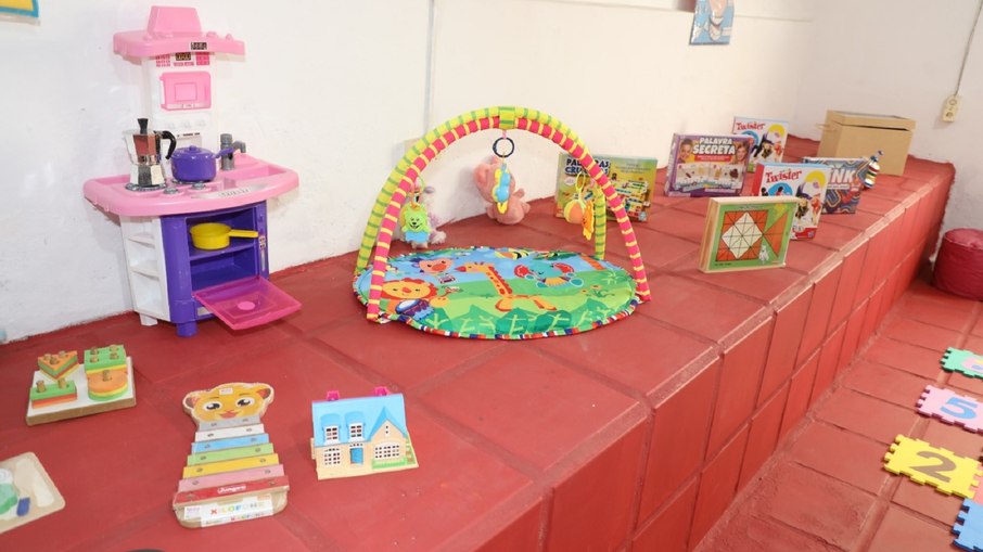 Novo espaço oferece brinquedos para recepção das crianças