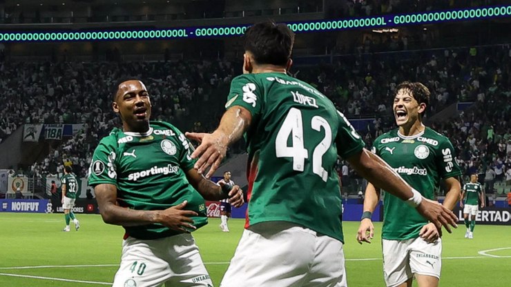 Em noite de gala de Flaco López, Palmeiras atropela Barranquilla