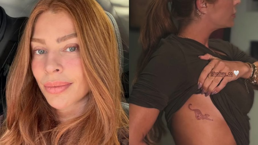 Grazi Massafera faz tatuagem de onça nas costelas e encanta com resultado Grazi Massafera faz tatuagem de onça nas costelas e encanta com resultado