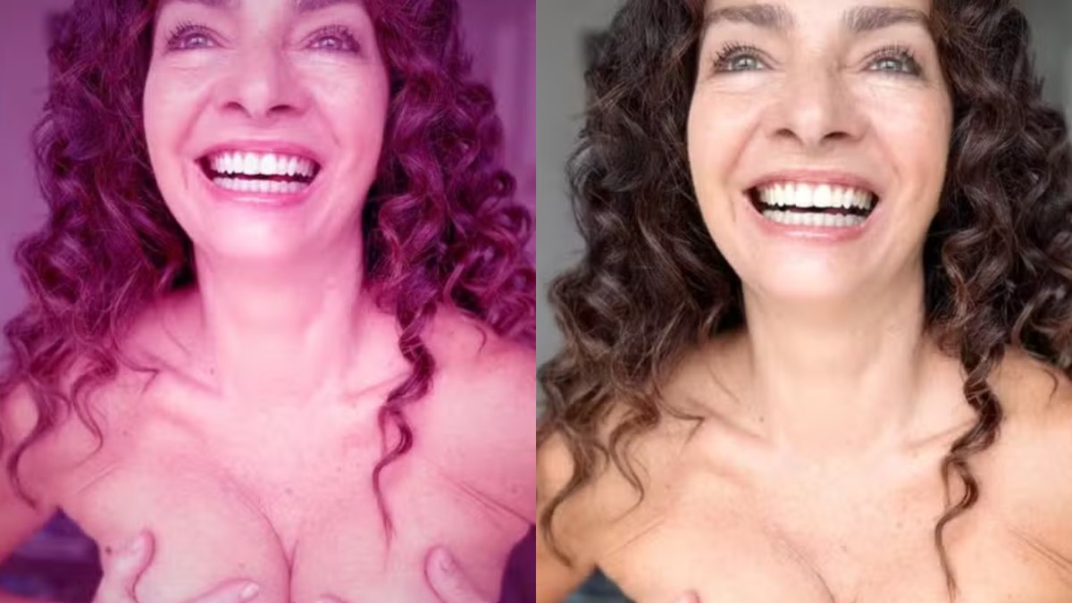 Claudia Ohana faz topless