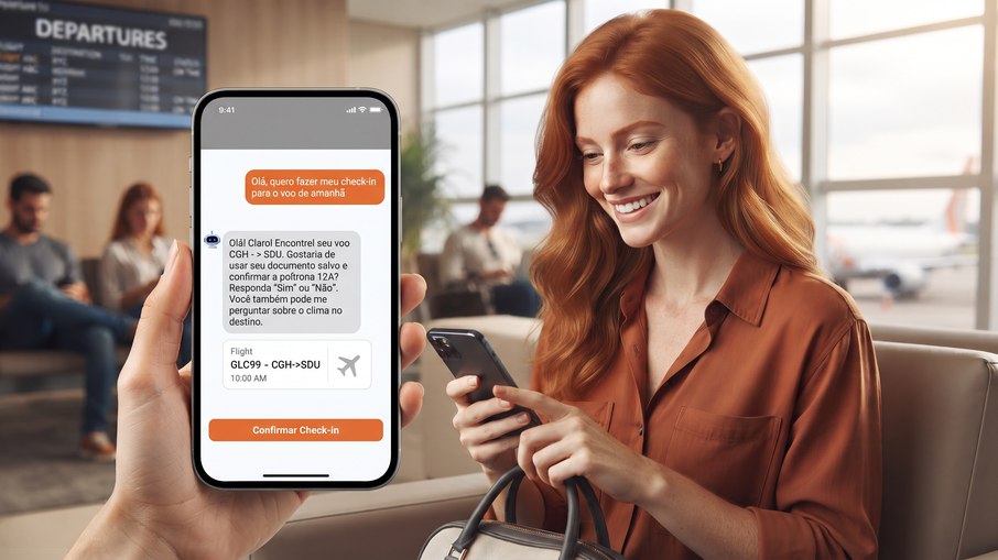 Passageiros da Gol poderão fazer o check-in usando ChatGPT Passageiros da Gol poderão fazer o check-in usando ChatGPT