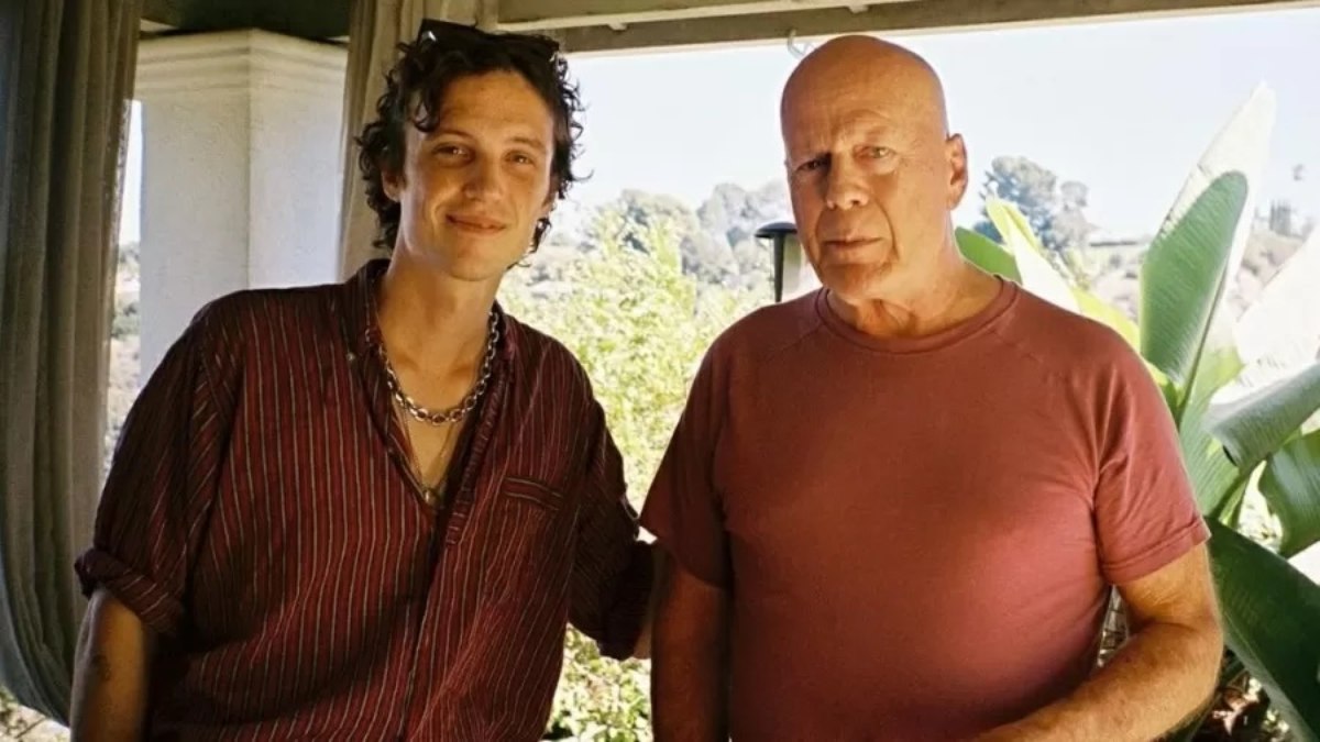 Justin Acee e Bruce Willis 