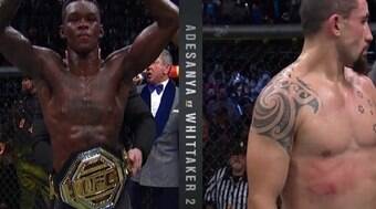 Adesanya vence revanche contra Whittaker e segue invicto entre os médios