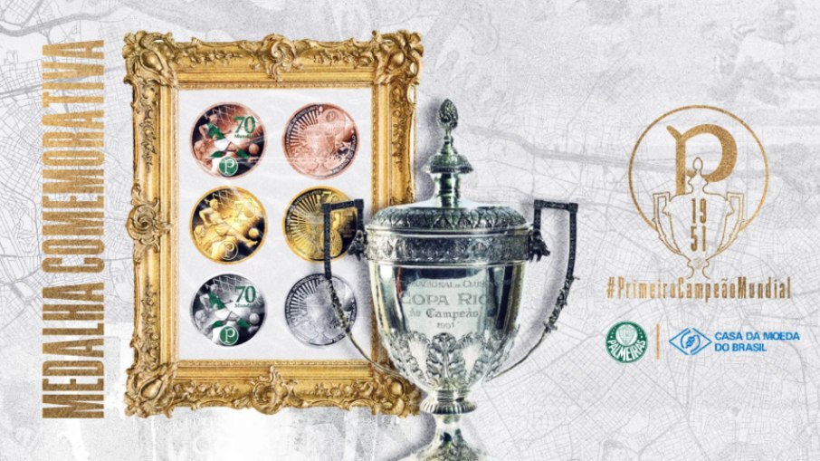 Casa da Moeda lança medalhas em homenagem ao título mundial de 1951(2021)