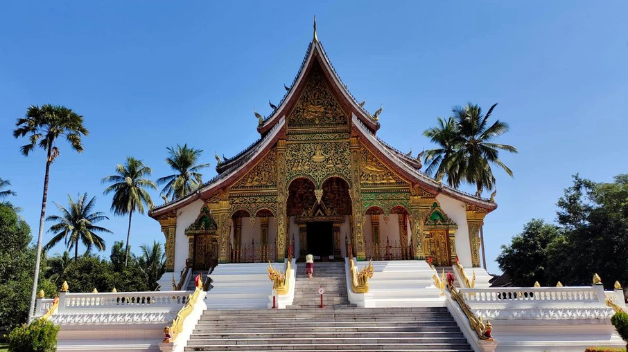 Templo budista em Laos
