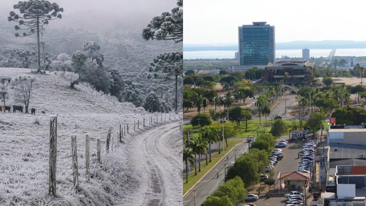 Brasil tem -9,2°C no Sul e 36,7°C no Norte no mesmo dia