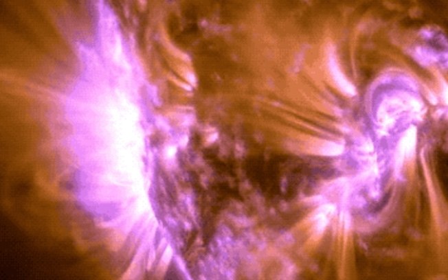 Erupção gigante de plasma é liberada do Sol em novo vídeo 4K