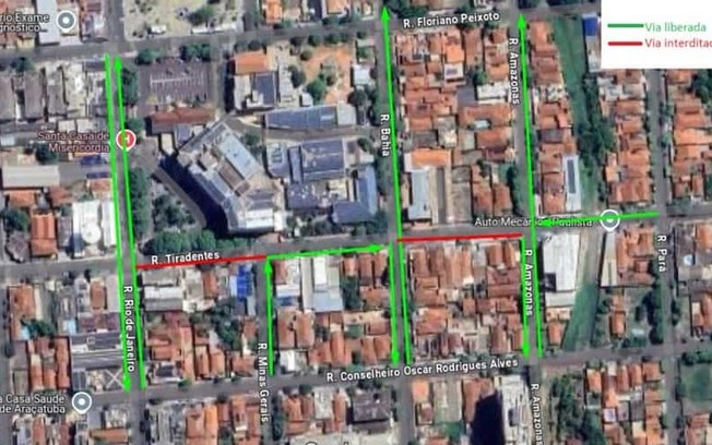Vias no entorno da Santa Casa serão interditadas a partir das 22h Vias no entorno da Santa Casa serão interditadas a partir das 22h