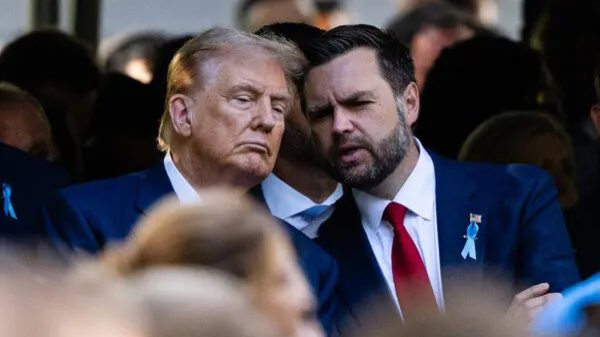 O presidente dos Estados Unidos, Donald Trump, ao lado do vice-presidente J.D. Vance O presidente dos Estados Unidos, Donald Trump, ao lado do vice-presidente J.D. Vance